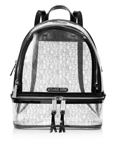 michael kors laptop backpack women's|michael kors clear backpack.